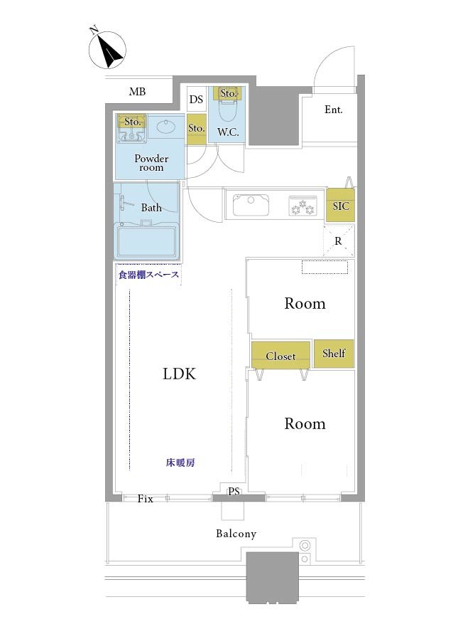 シティタワー池袋 間取図・土地図