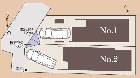 川崎市中原区井田３丁目　新築戸建　1号棟 全体区画図