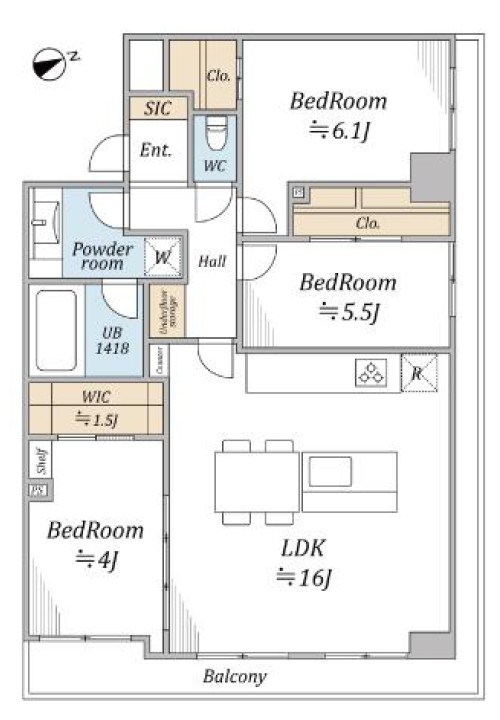 レジェンド西早稲田フォレストタワー 間取図・土地図