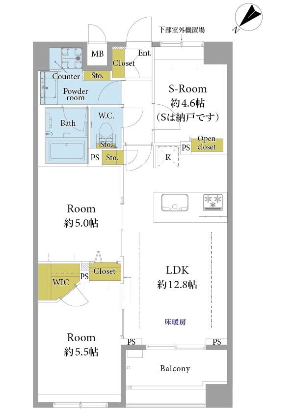 ランドステージ文京千石 間取図・土地図