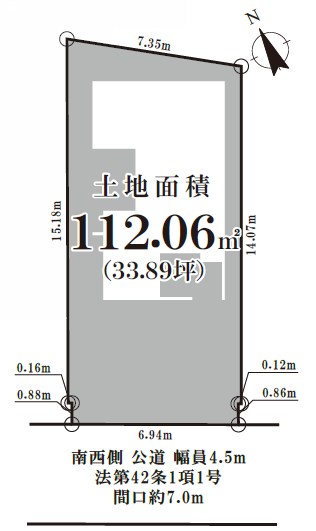 杉並区久我山５丁目　新築戸建　全1棟 区画図