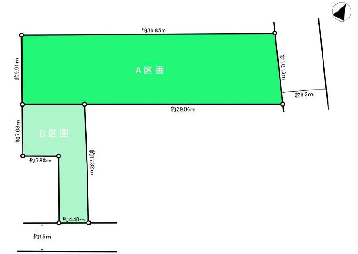 大田区池上４丁目　売地　全1区画 土地図＋建物プラン例
