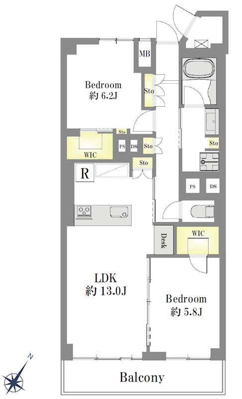 キャッスル共進マンション  間取図・土地図