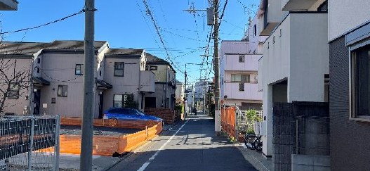 大田区中央２丁目　売地　最終B区画 現地写真（前面道路含む現地写真）