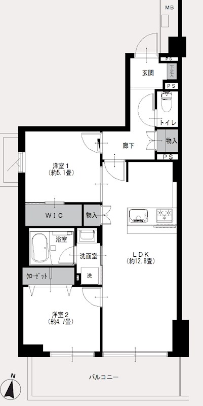 デュオ駒込古河庭園 間取図・土地図