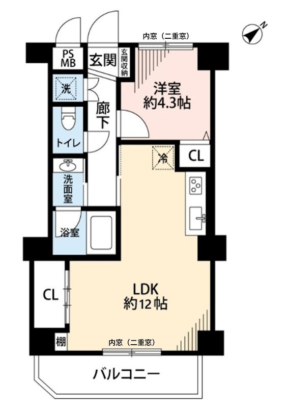 ダイアパレス池尻大橋 間取図・土地図