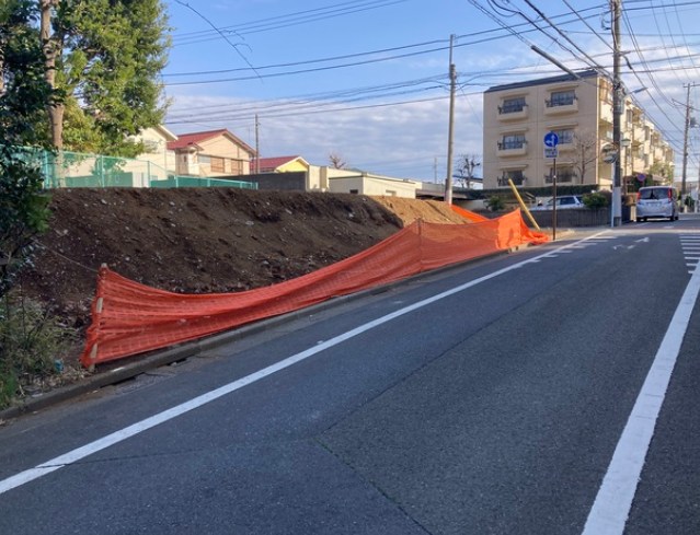 杉並区上井草２丁目　売地　1号地 現地写真（前面道路含む現地写真）