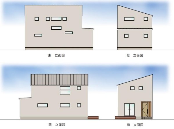 杉並区久我山５丁目　売地　1区画 建物プラン例（パース・外観）