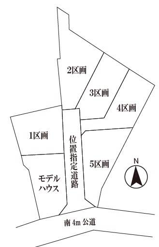 中野区沼袋４丁目　借地権付売地　2区画 間取図・土地図