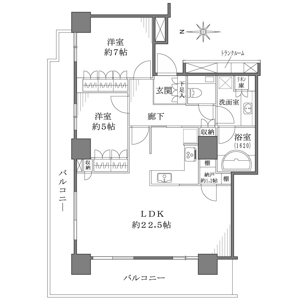 ブリリアタワー大崎 間取図・土地図