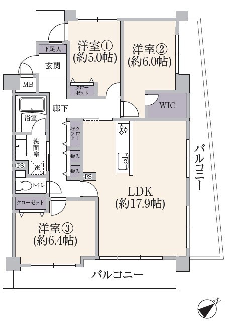 メディウス青葉台 間取図・土地図