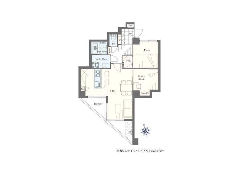カーサ要町 間取図・土地図