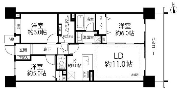 クレストタワー品川シーサイド 間取図・土地図