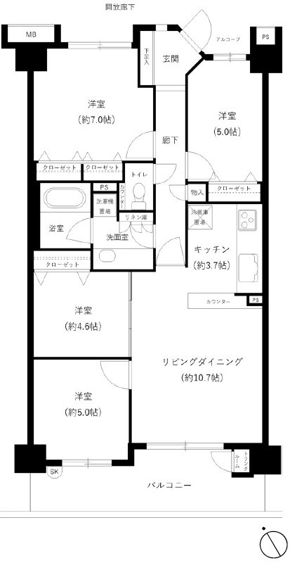 セルテシティオ世田谷烏山 間取図・土地図