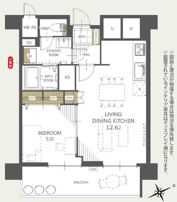 パシフィック中野 間取図・土地図