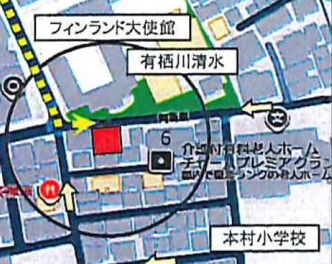 港区南麻布３丁目　売地　2A区画 間取図・土地図