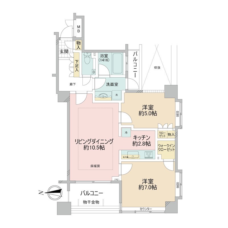 サンクタス東京スクエア 間取図・土地図