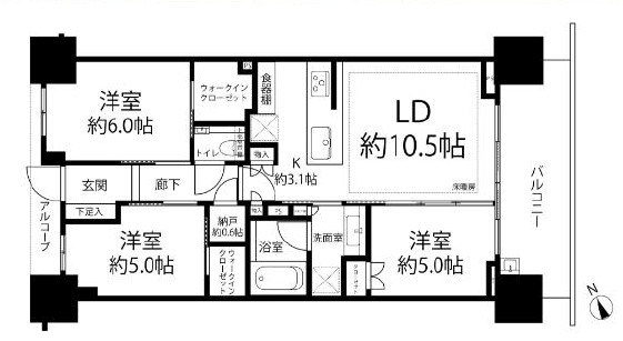 シティハウス笹塚レジデンス 間取図・土地図