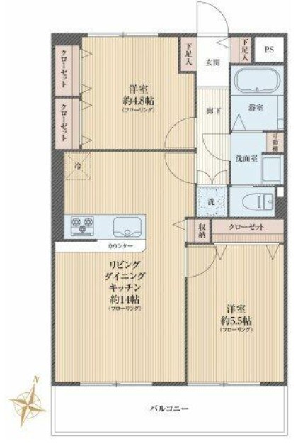 杉並コーポラス 間取図・土地図