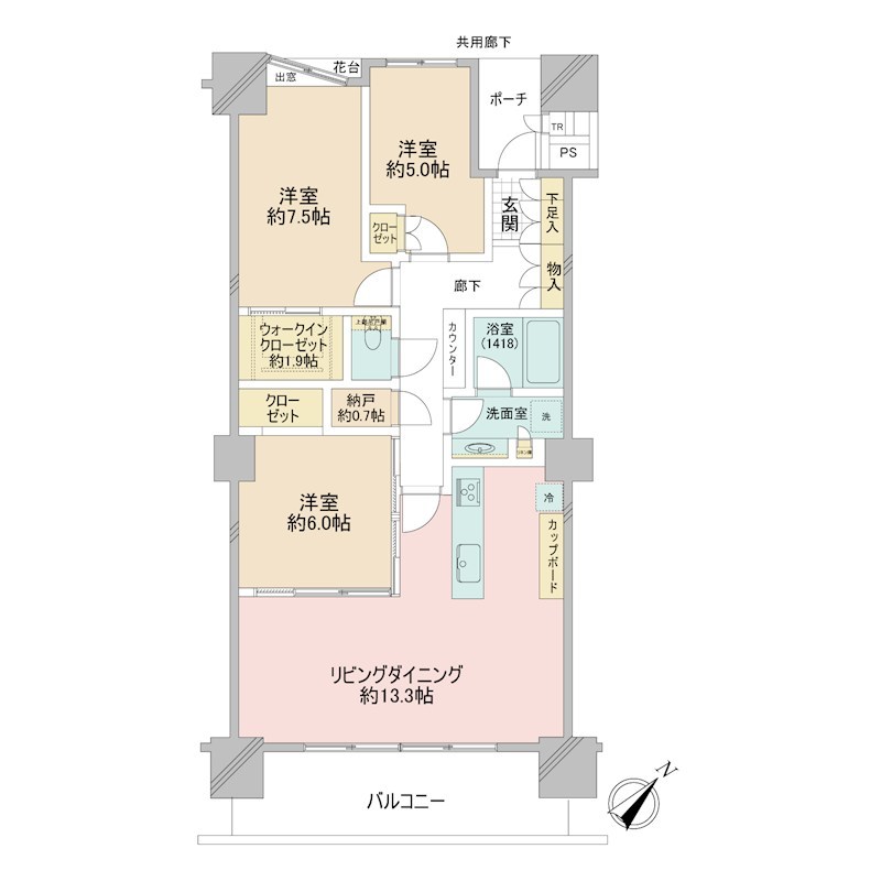 シティタワー品川 間取図・土地図