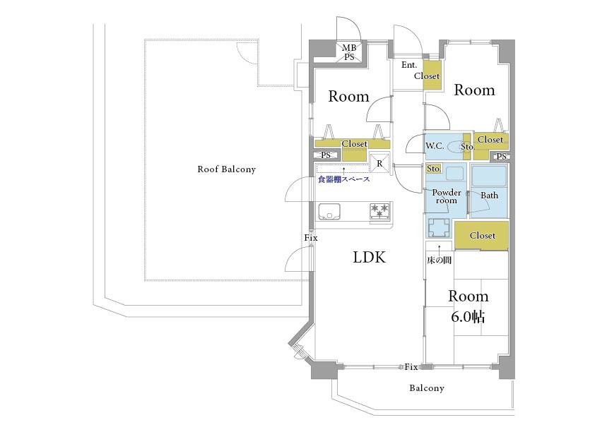 ライオンズプラザ井土ヶ谷壱番館 間取図・土地図