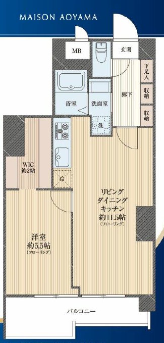 メゾン青山 間取図・土地図