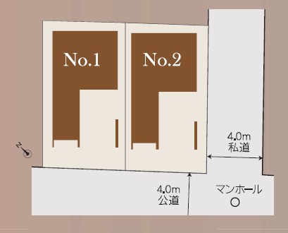川崎市川崎区四谷上町　新築戸建　最終1号棟 全体区画図