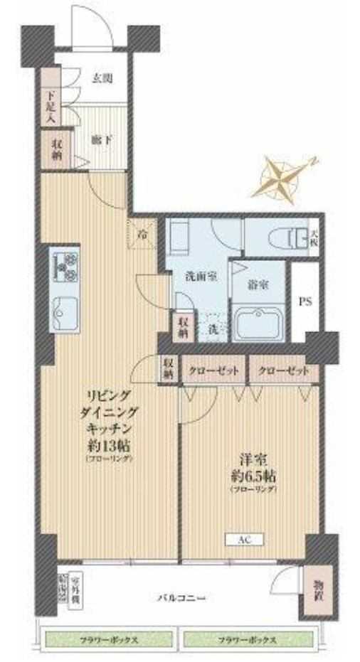 マンション和泉苑 間取図・土地図