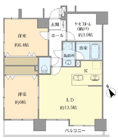 モナーク根岸 間取図・土地図