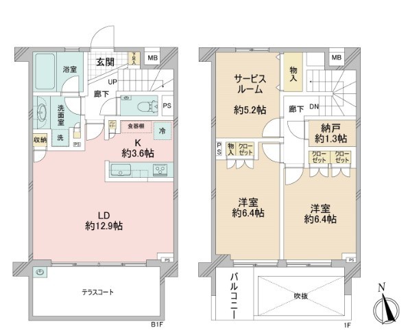 羽根木の森レジデンス 間取図・土地図