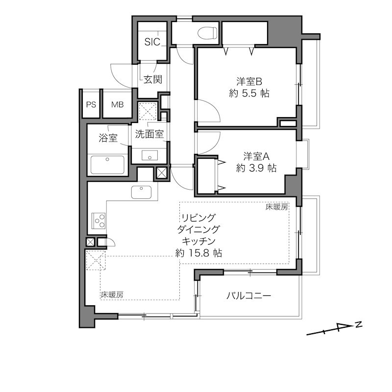 アーバンパレス参宮橋 間取図・土地図
