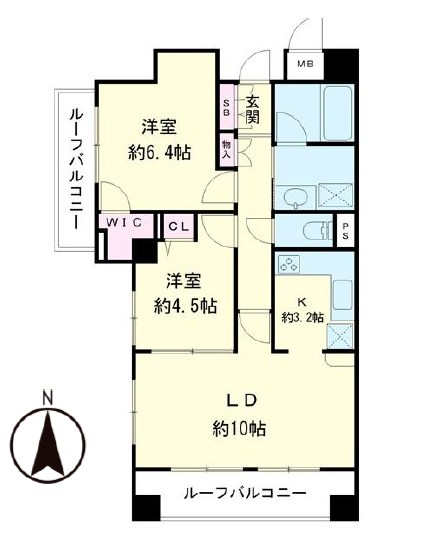 セザール第二池袋本町 間取図・土地図
