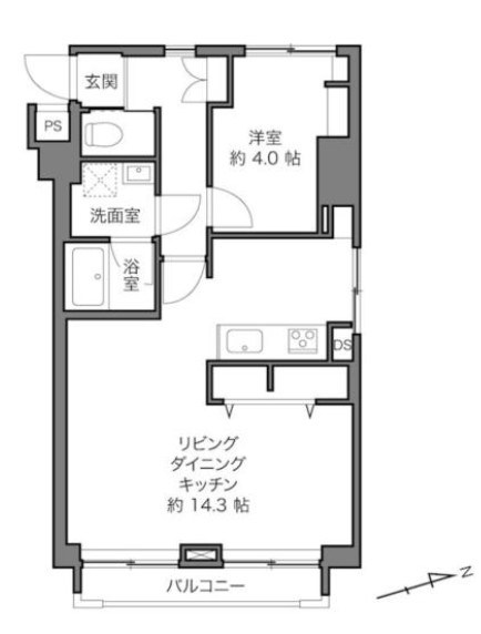 パールハイツ桜上水 間取図・土地図