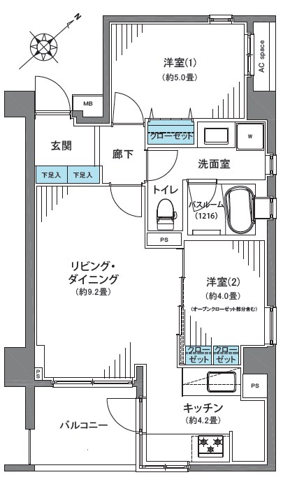 ブランクレア代々木公園 間取図・土地図