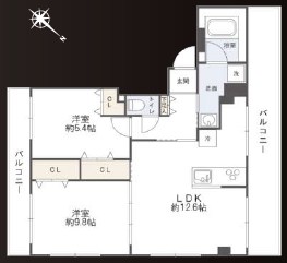 メゾン青葉 間取図・土地図