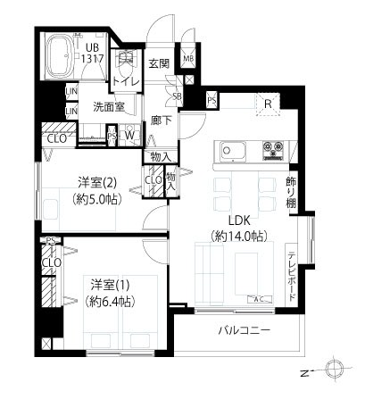本所吾妻橋アムフラット 間取図・土地図