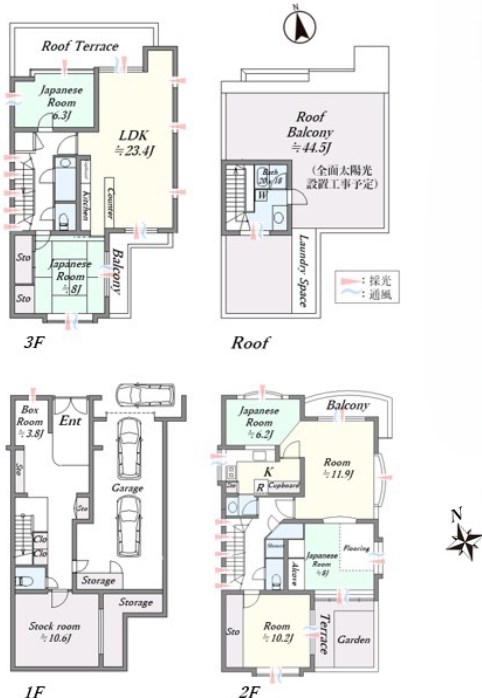大田区中馬込１丁目 中古戸建 全1棟 間取図・土地図