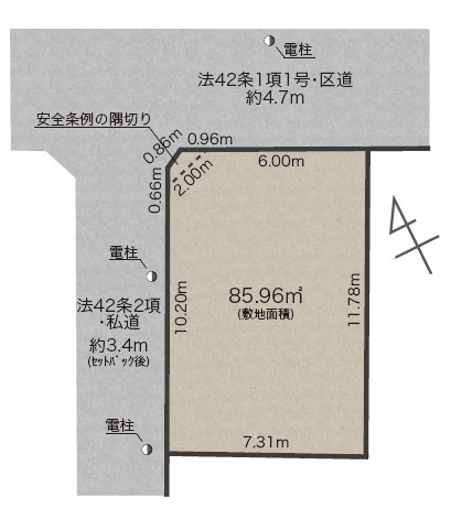 品川区旗の台３丁目　新築戸建　全1棟 区画図