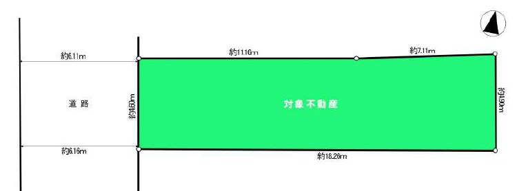 品川区東中延２丁目　売地　限定1区画 間取図・土地図