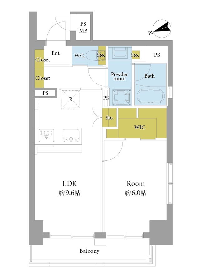 セザールスカイタワー銀座東 間取図・土地図