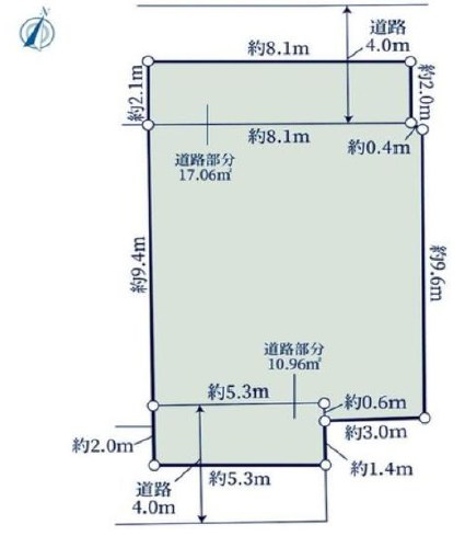 港区白金台４丁目　売地　限定1区画 間取図・土地図