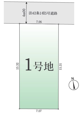 狛江市西野川４丁目　売地　全1区画 間取図・土地図
