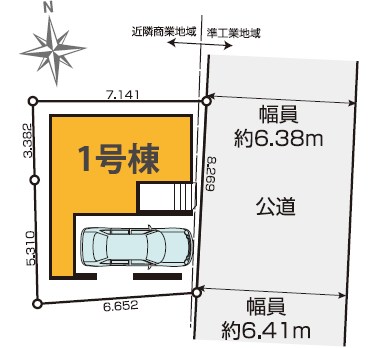 江東区東砂３丁目　新築戸建　全1棟 区画図