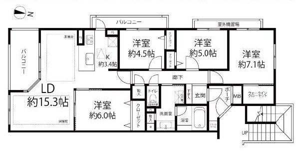 アールヴェール荻窪北 間取図・土地図