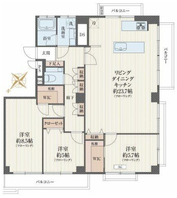 東京都渋谷区東１丁目13-1 間取図・土地図