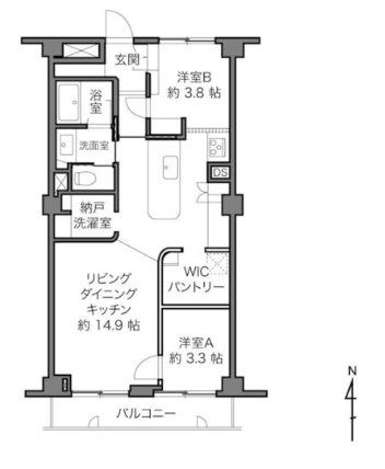 ラポール新丸子 間取図・土地図