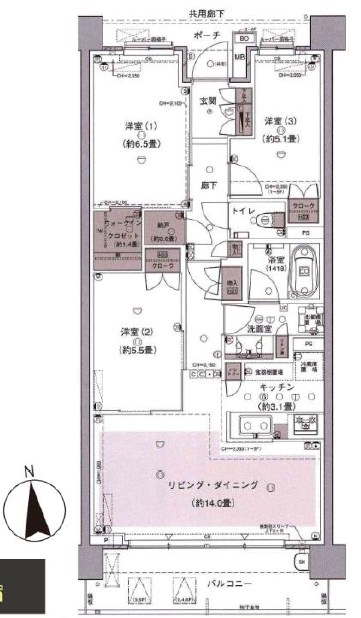 パークホームズ横濱妙蓮寺ザヒルトップ 間取図・土地図