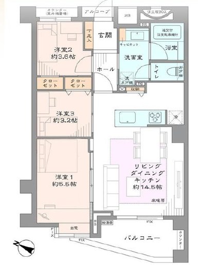 オーベル三軒茶屋ｄＲ 間取図・土地図