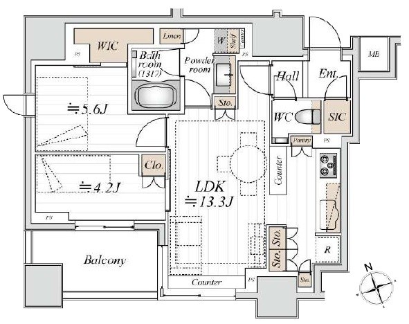 リビオレゾン新橋ｎｅｘ 間取図・土地図