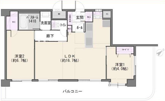 エクセルシオール港区海岸 間取図・土地図